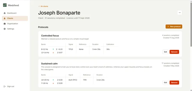 Mindchord Dashboard screenshot 3